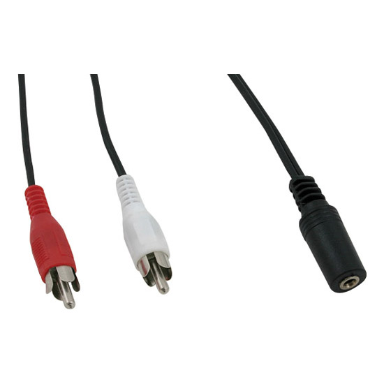 KC5102 2Rca 3.5Mm Dişi Str Kablo